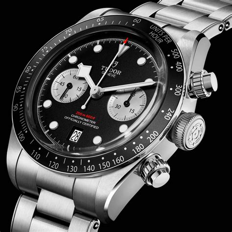 black tudor chrono|tudor black bay chrono dial.